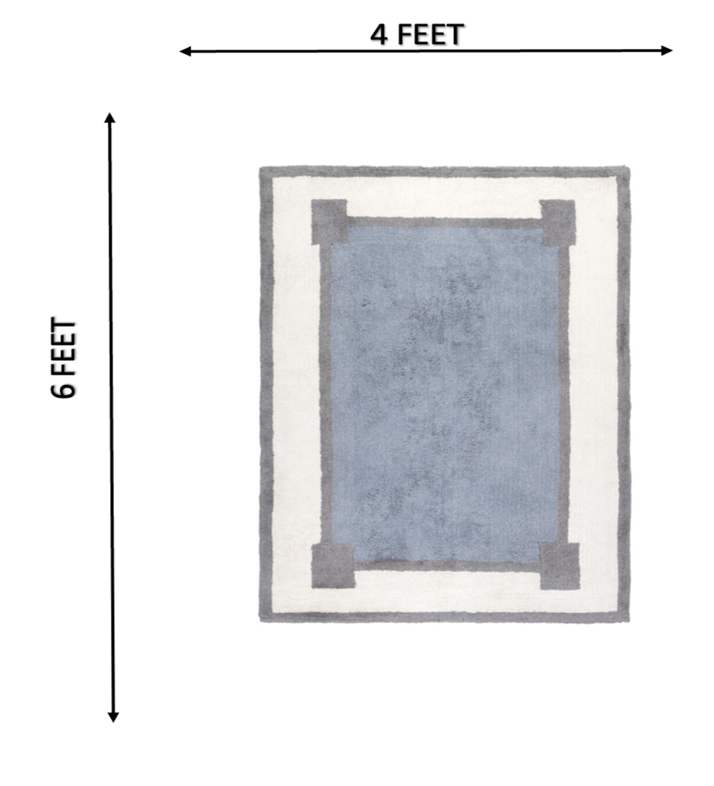 Harbor Blue Hand Tufted Rug
