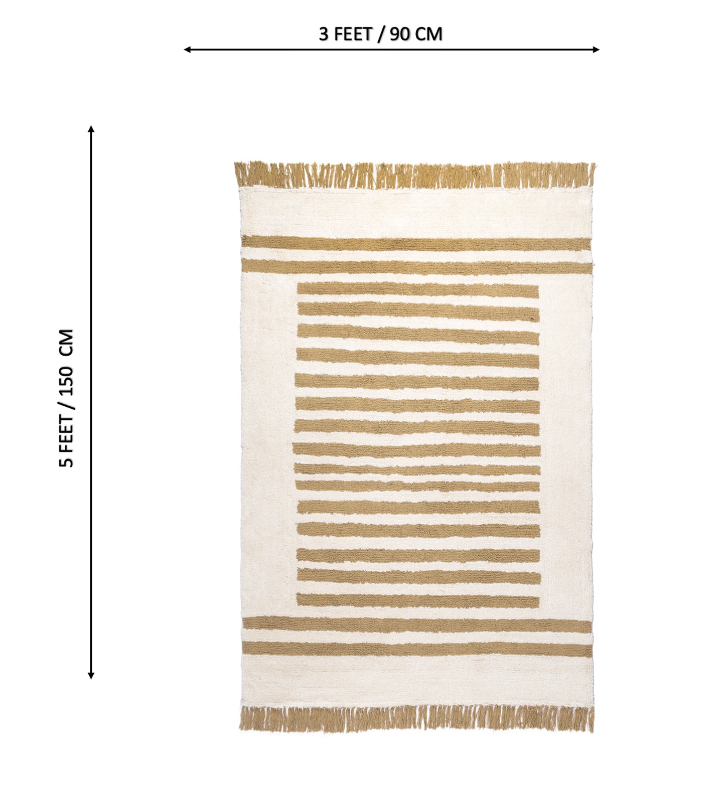 Sand Stripe Hand Tufted Rug