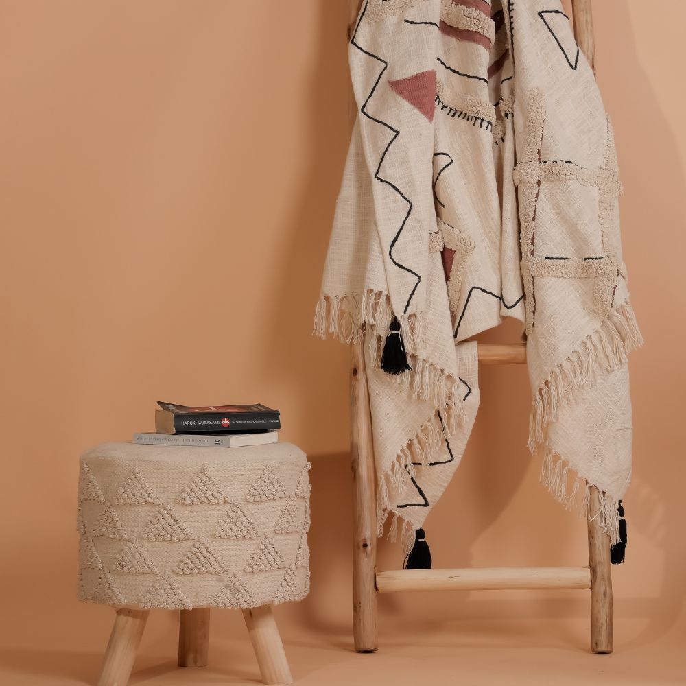 AMBALA - Cotton Embrodiery Throw