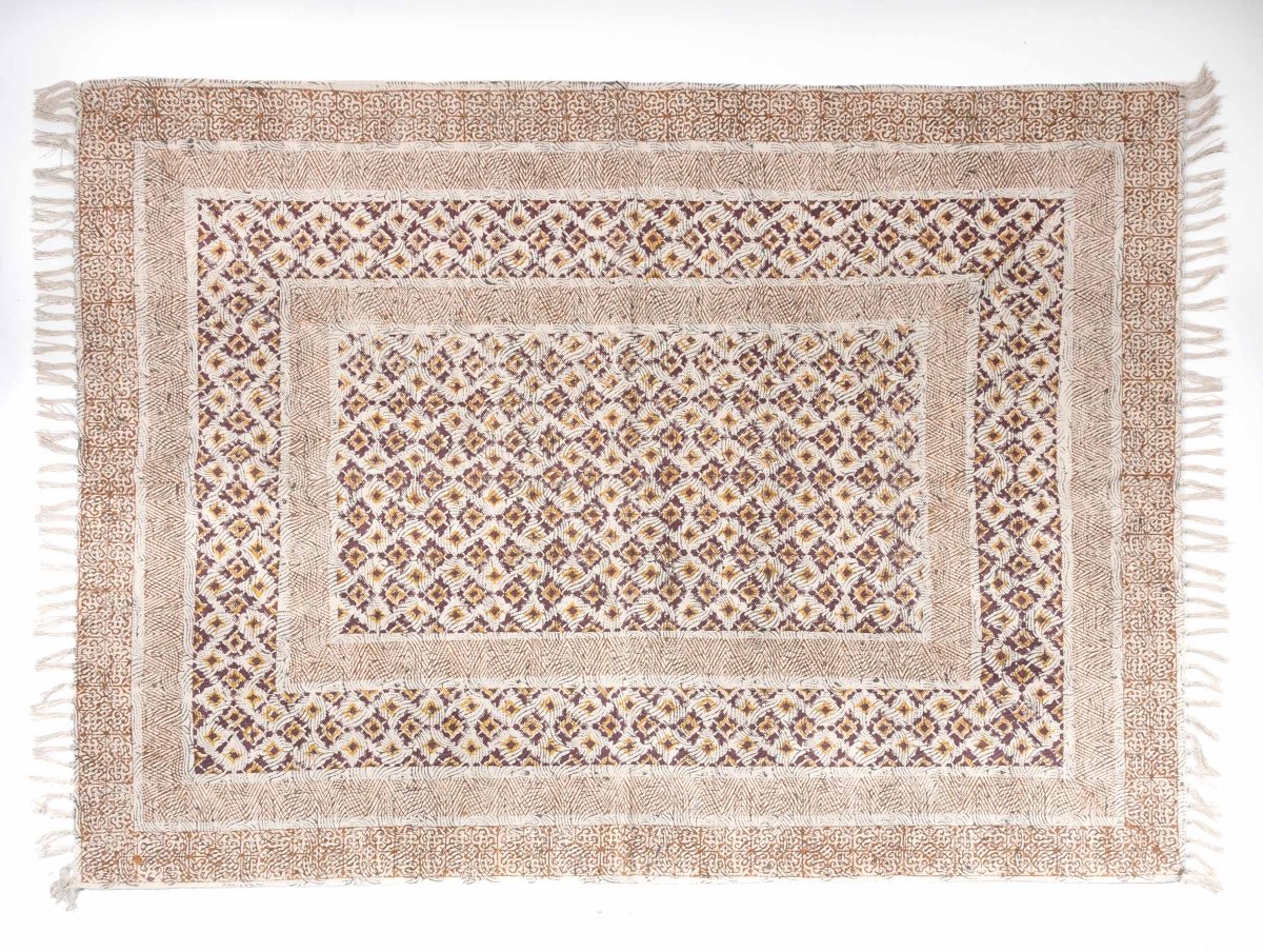 BALAD - Hand Block Printed Cotton Rug