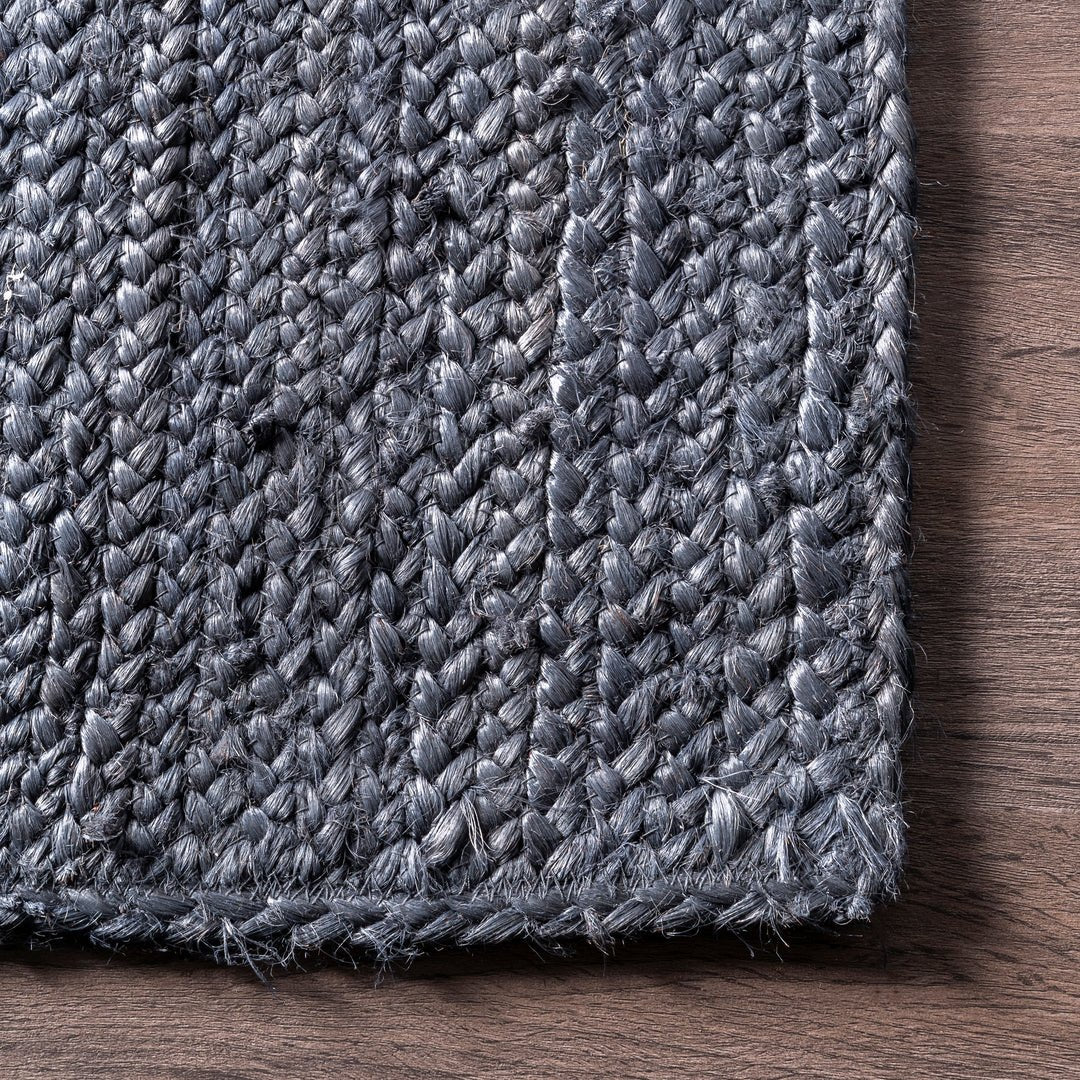 NAVY BRAIDED RUG