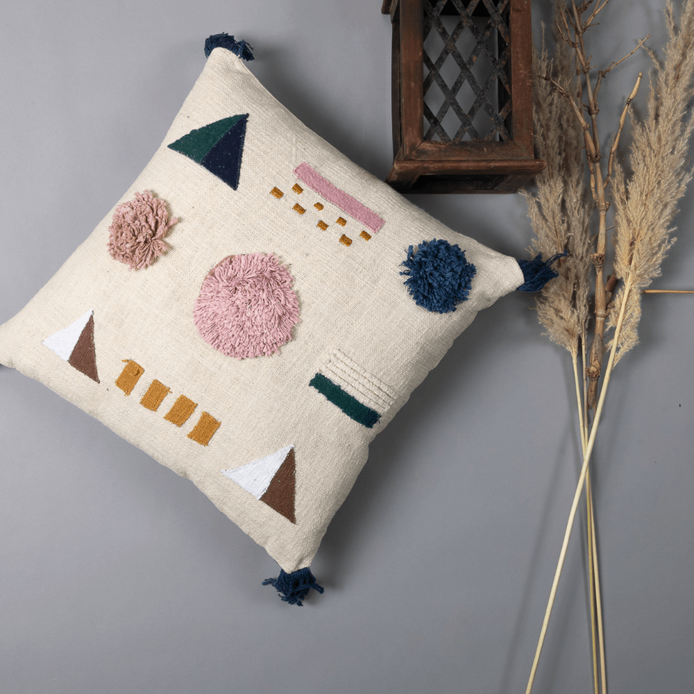 SAHARA - Artful Embroidered Pillow Cover