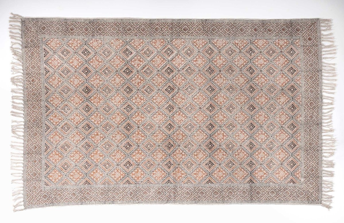 SARGODHA - Hand Block Printed Cotton Rug