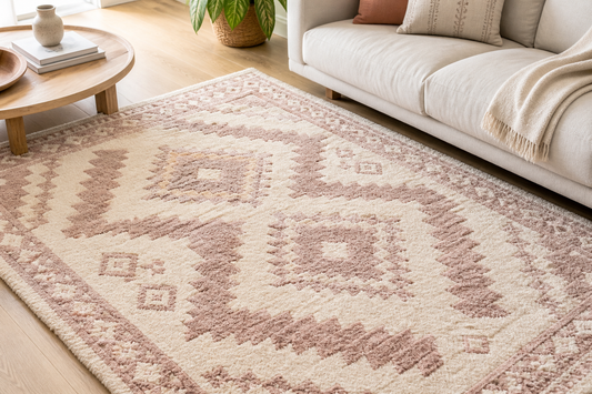 Hand-tufted handmade rug in a bright modern living room — Rug Ritual