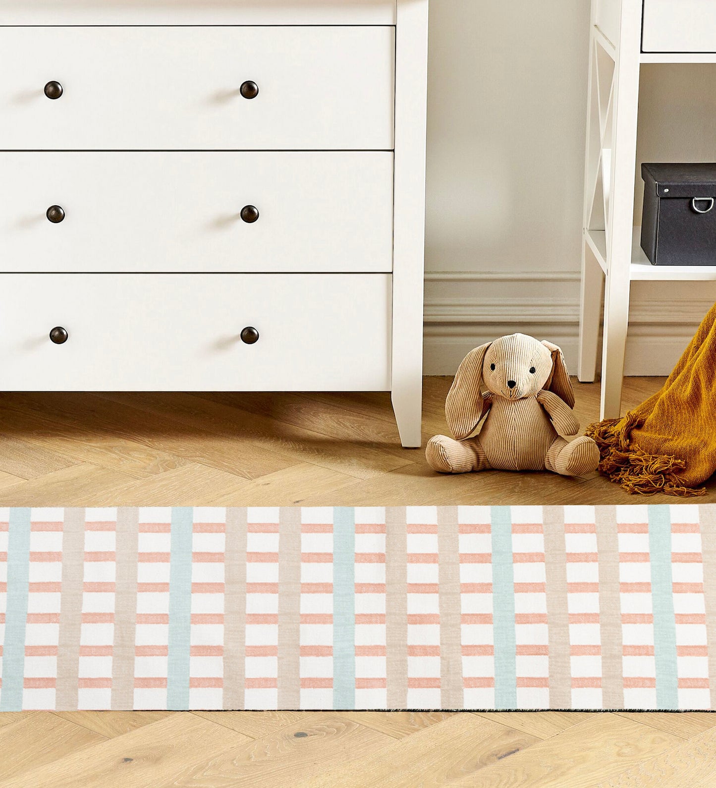 Pastel Picnic Plaid Kids Rug