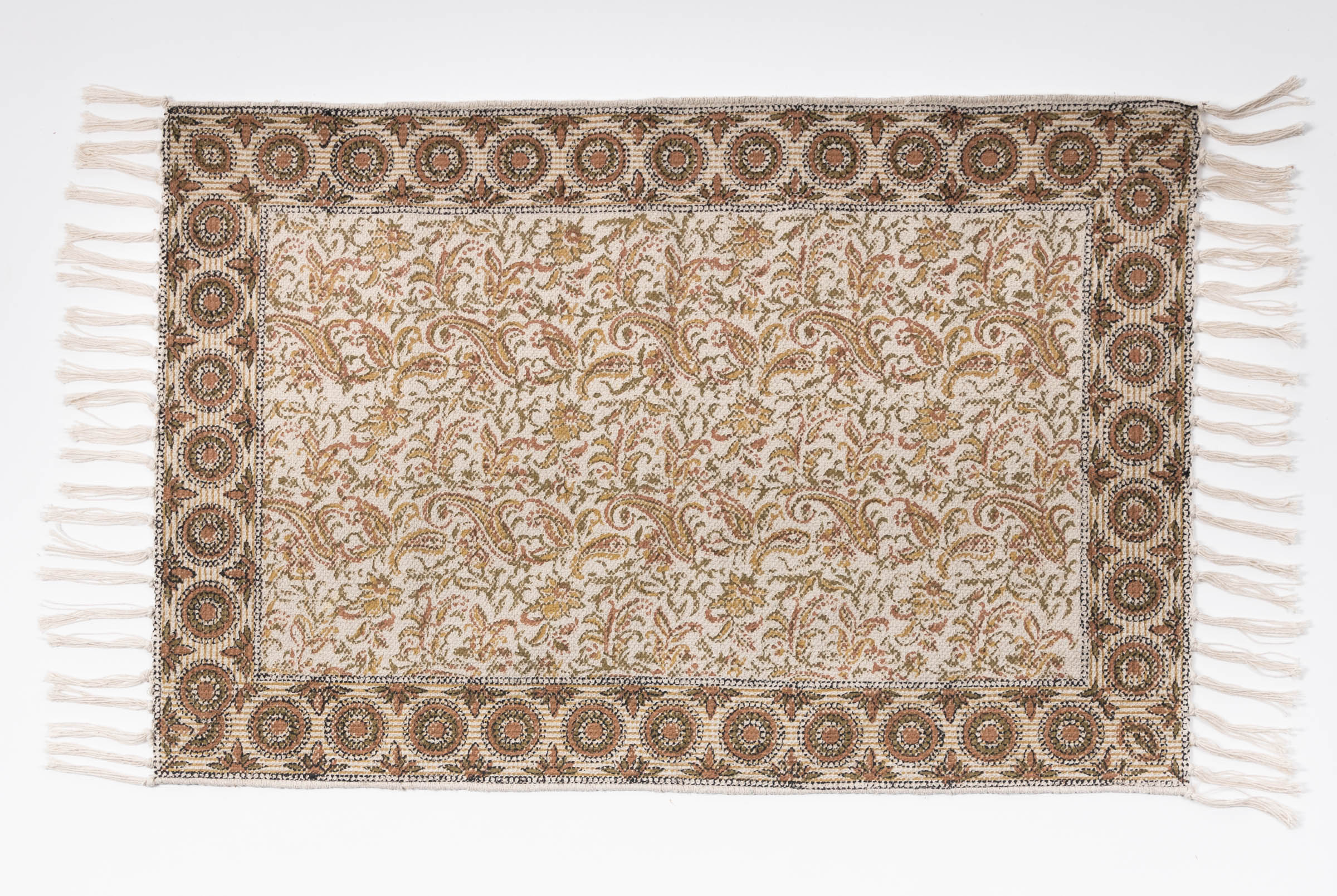TOKUL- Hand Block Printed Cotton Rug