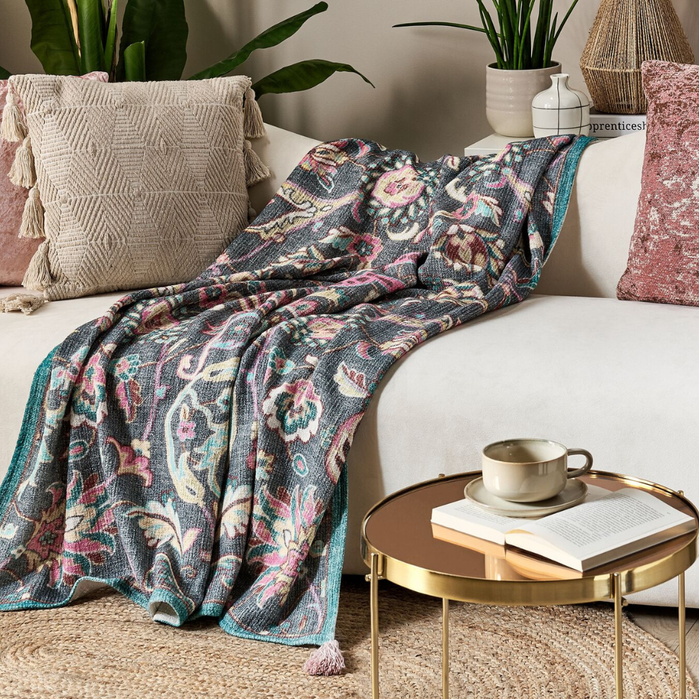 DIBRUGAH - Hand Block Printed Throw