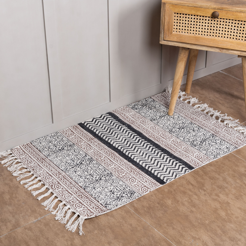 MARDIN - Hand Block Printed Cotton Rug