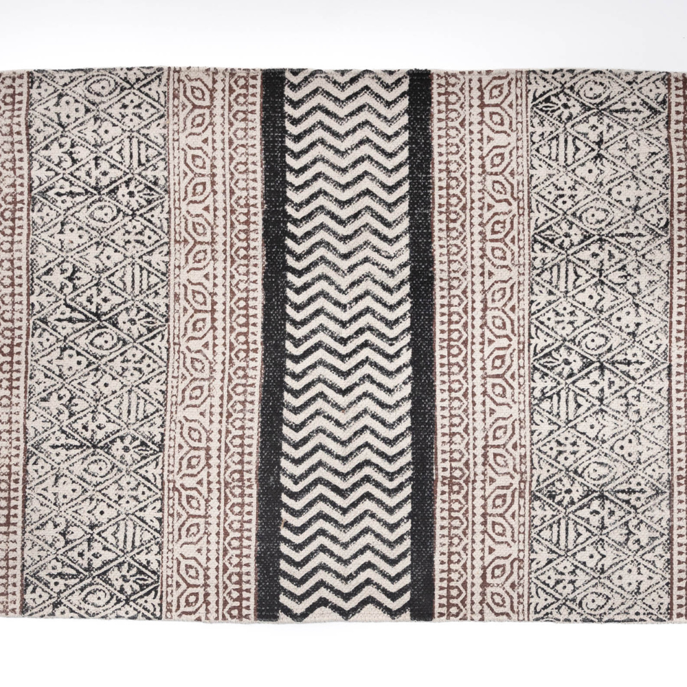 MARDIN - Hand Block Printed Cotton Rug
