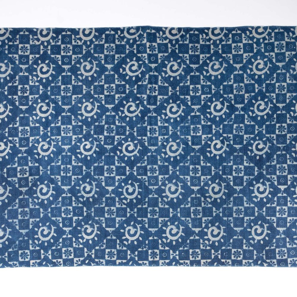 ZANAVI - Hand Block Printed Cotton Rug