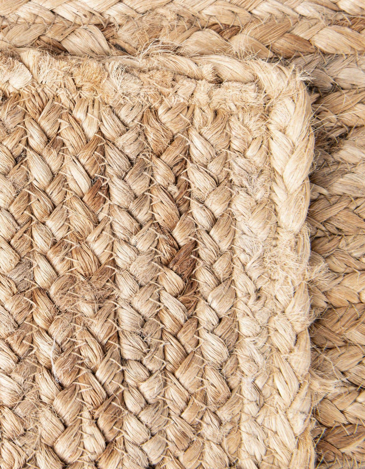 Braided Jute Hand-Braided Area Rug 100% Natural Fiber
