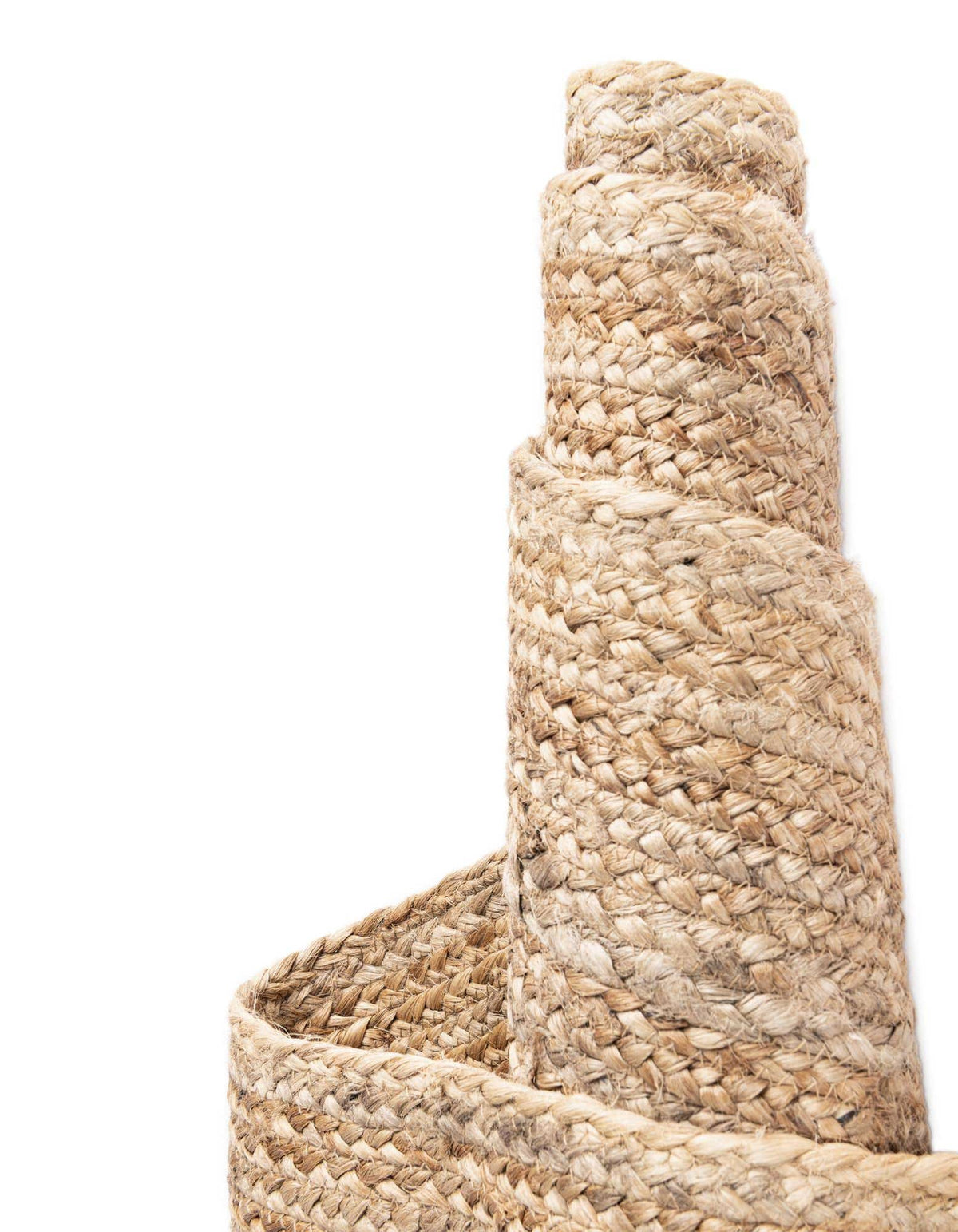 Braided Jute Hand-Braided Area Rug 100% Natural Fiber