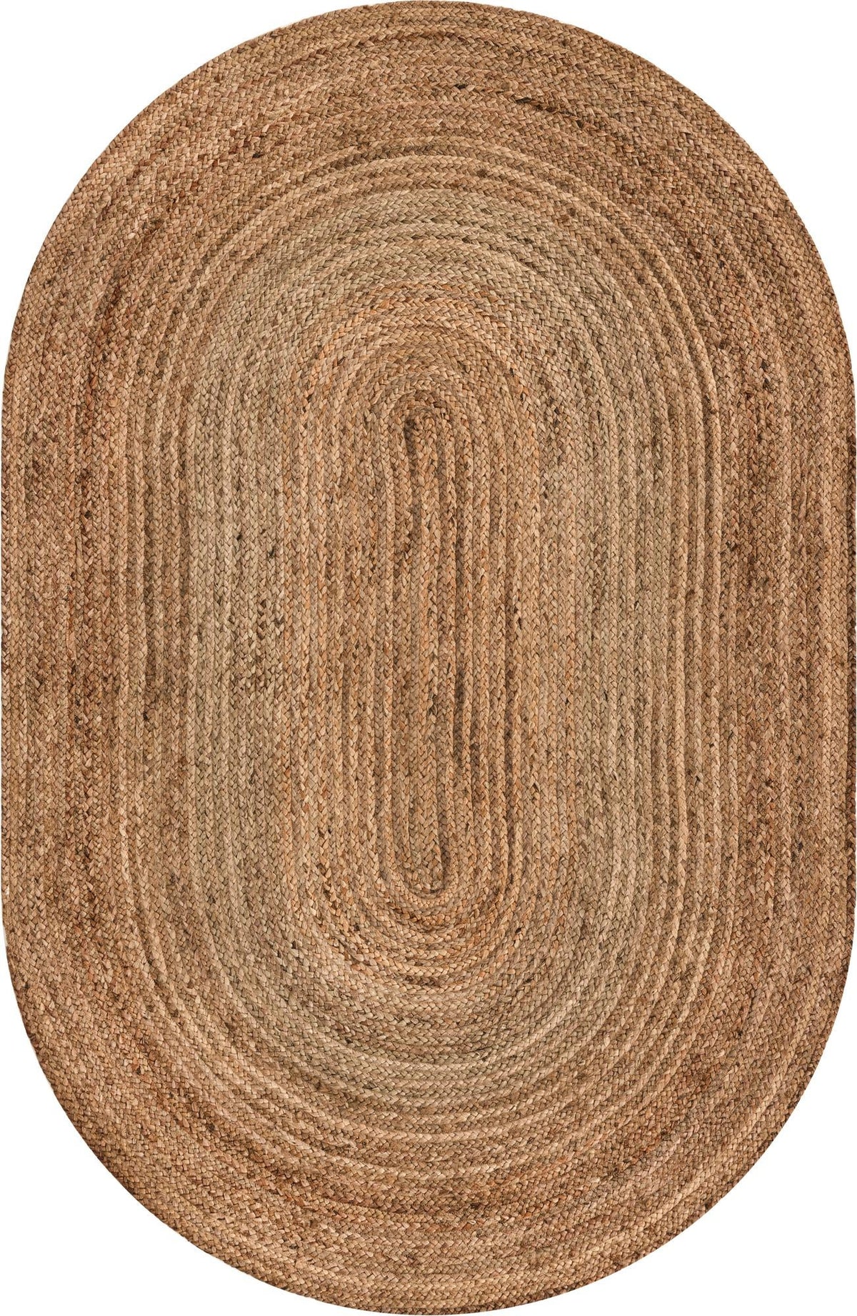 Handmade Braided Jute Oval Rug