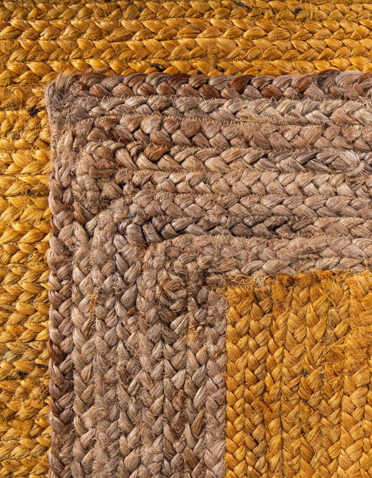 Braided Jute Hand-Braided Area Rug 100% Natural Fiber