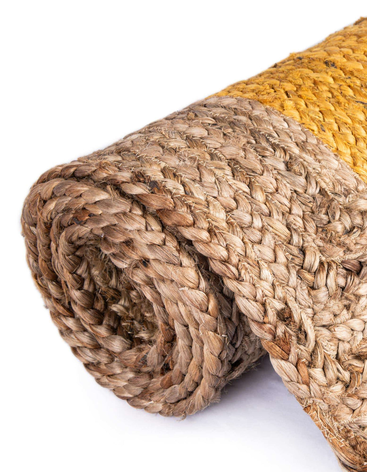 Braided Jute Hand-Braided Area Rug 100% Natural Fiber
