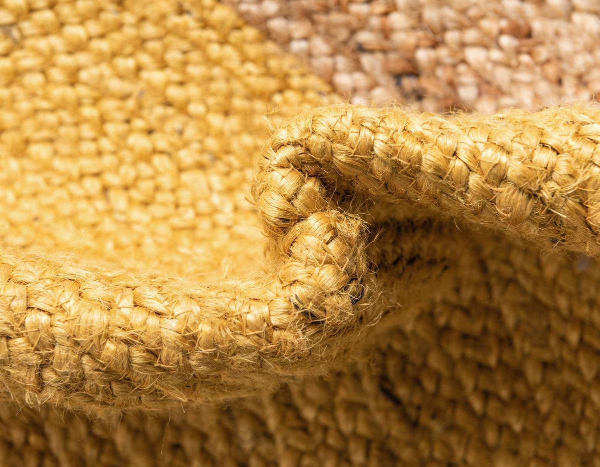Braided Jute Hand-Braided Oval Rug 100% Natural Fiber