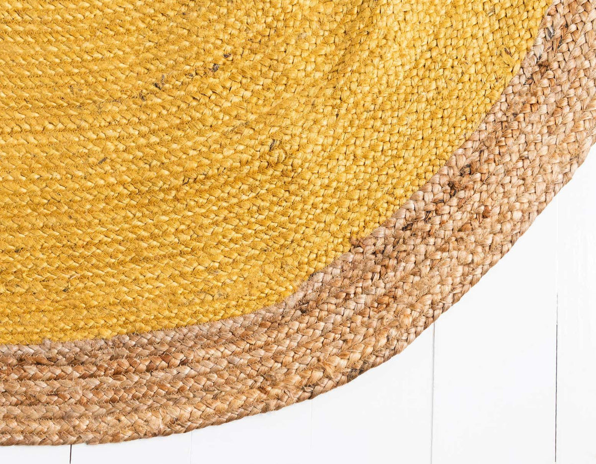 Braided Jute Hand-Braided Oval Rug 100% Natural Fiber