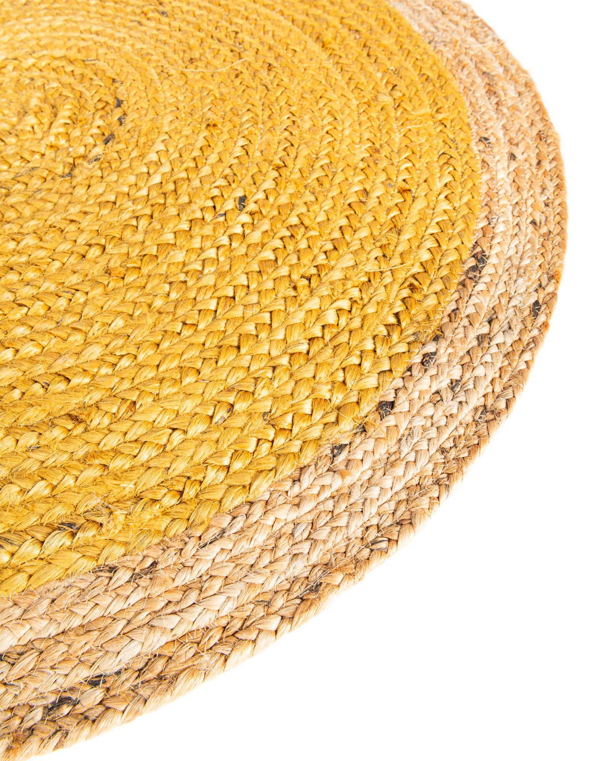 Braided Jute Hand-Braided Oval Rug 100% Natural Fiber