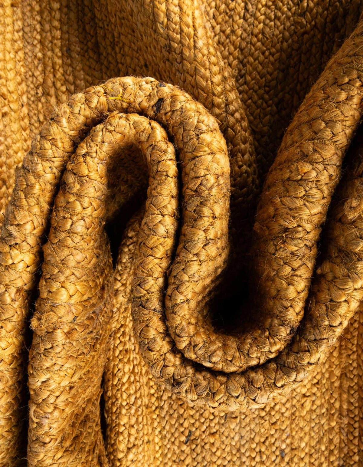 Braided Jute Hand-Braided Oval Rug 100% Natural Fiber