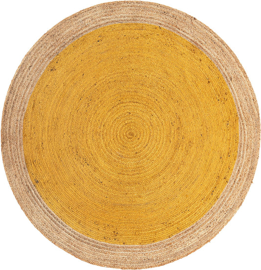 Handmade Braided Jute Round Rug