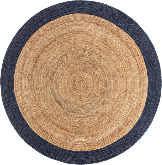 Handmade Braided Jute Round Rug
