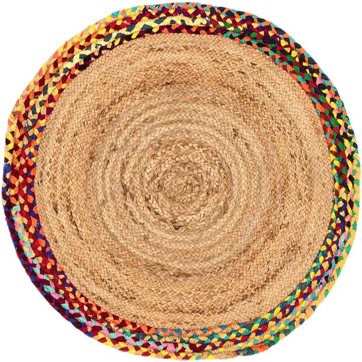 Braided Jute Hand Braided Round Rug