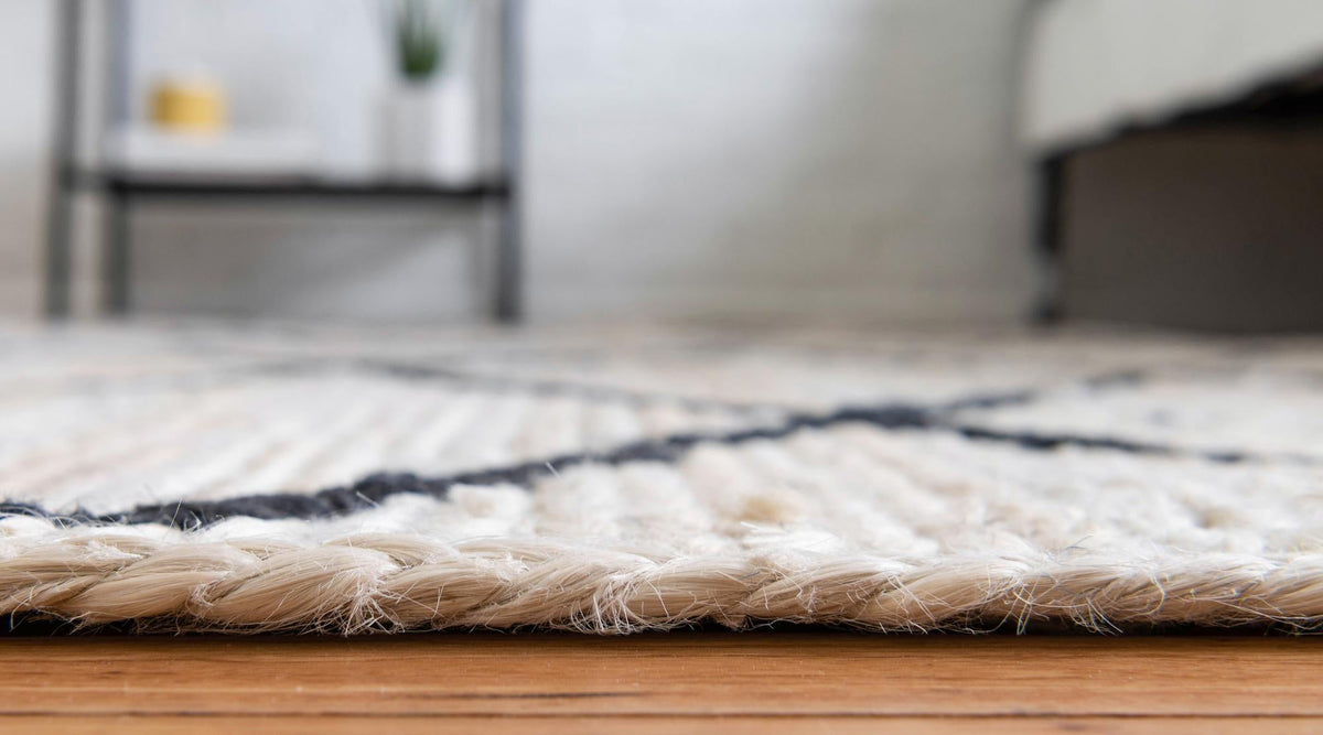Braided Jute Hand-Braided Runner Rug 100% Natural Fiber