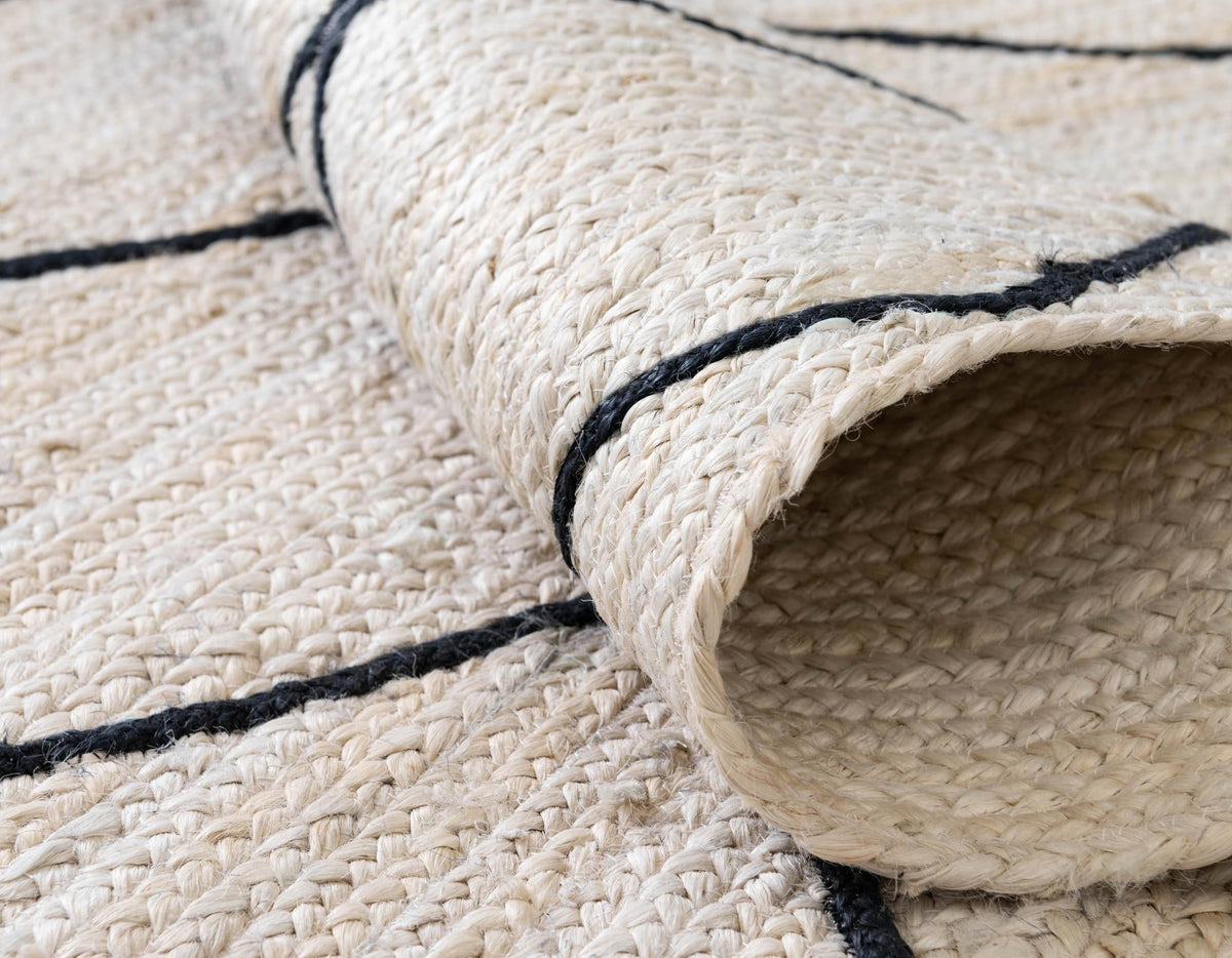 Braided Jute Hand-Braided Runner Rug 100% Natural Fiber