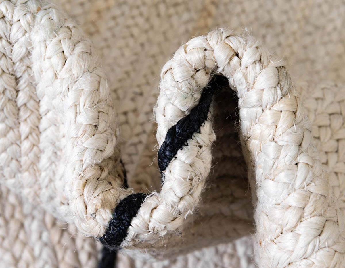Braided Jute Hand-Braided Runner Rug 100% Natural Fiber
