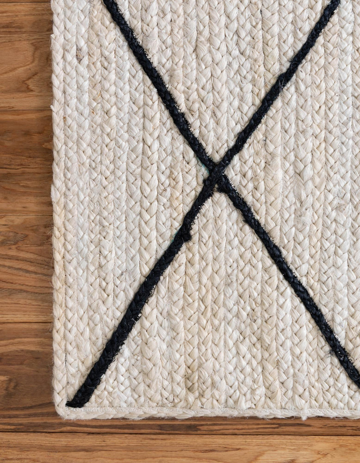 Braided Jute Hand-Braided Runner Rug 100% Natural Fiber