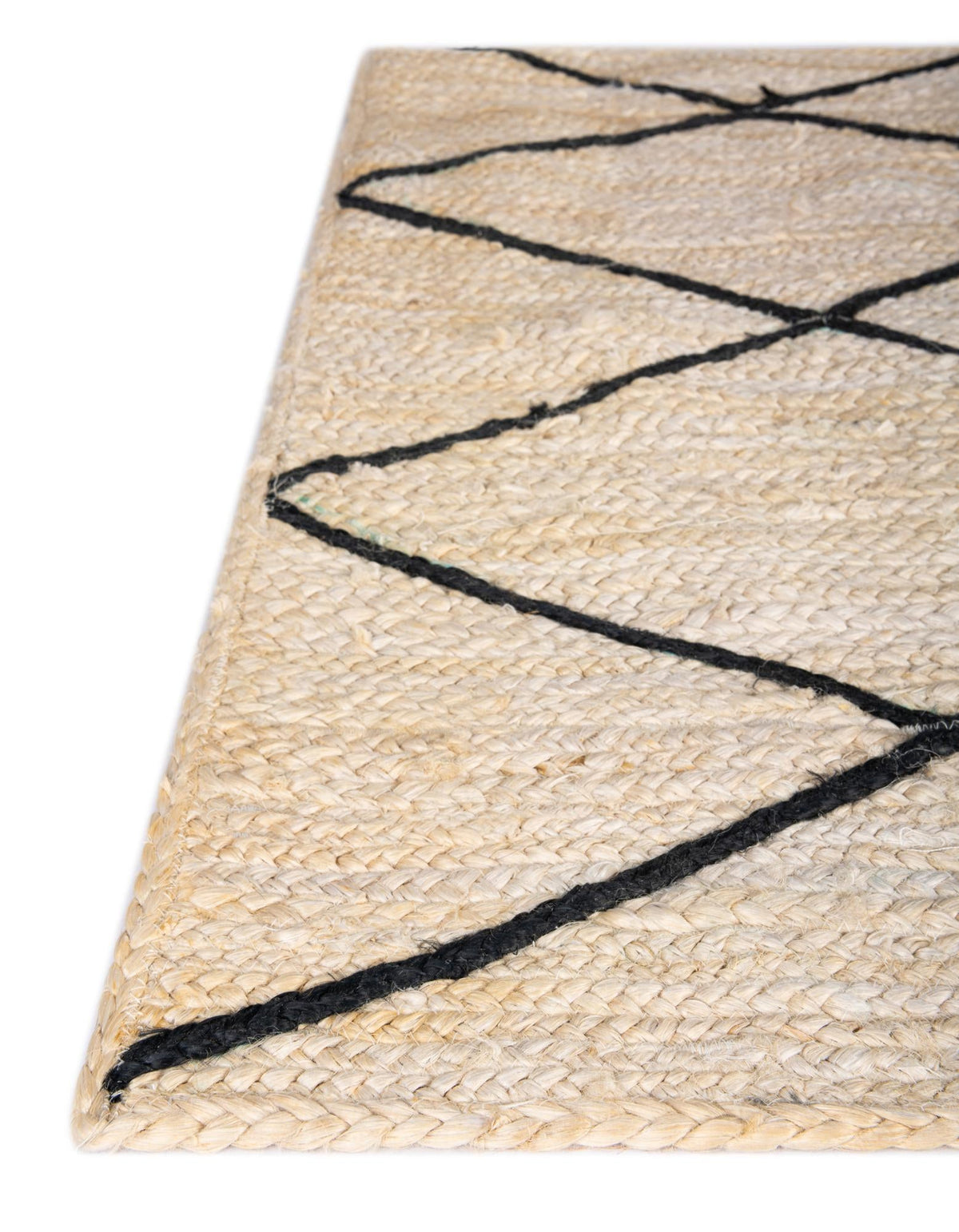 Braided Jute Hand-Braided Runner Rug 100% Natural Fiber
