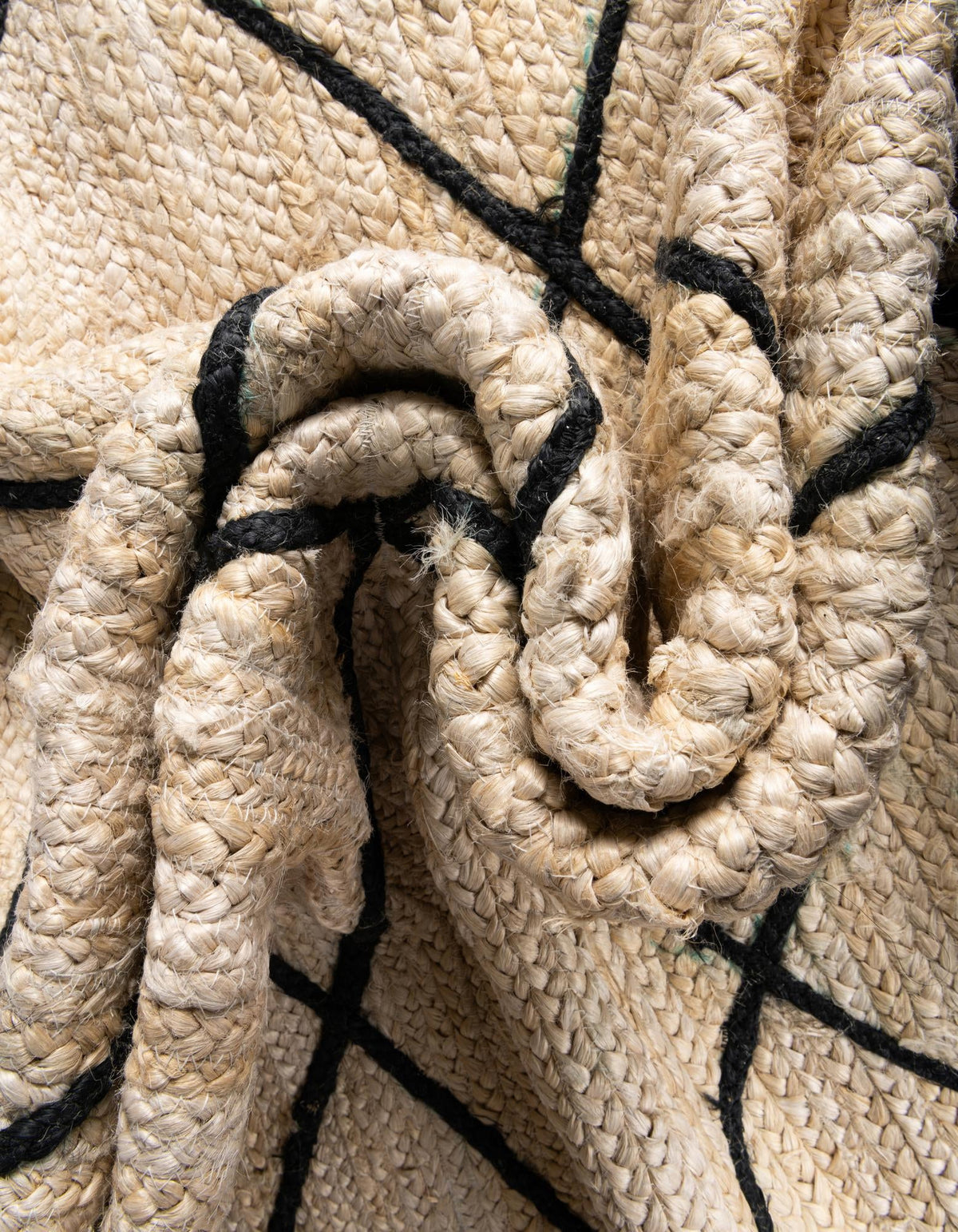 Braided Jute Hand-Braided Runner Rug 100% Natural Fiber
