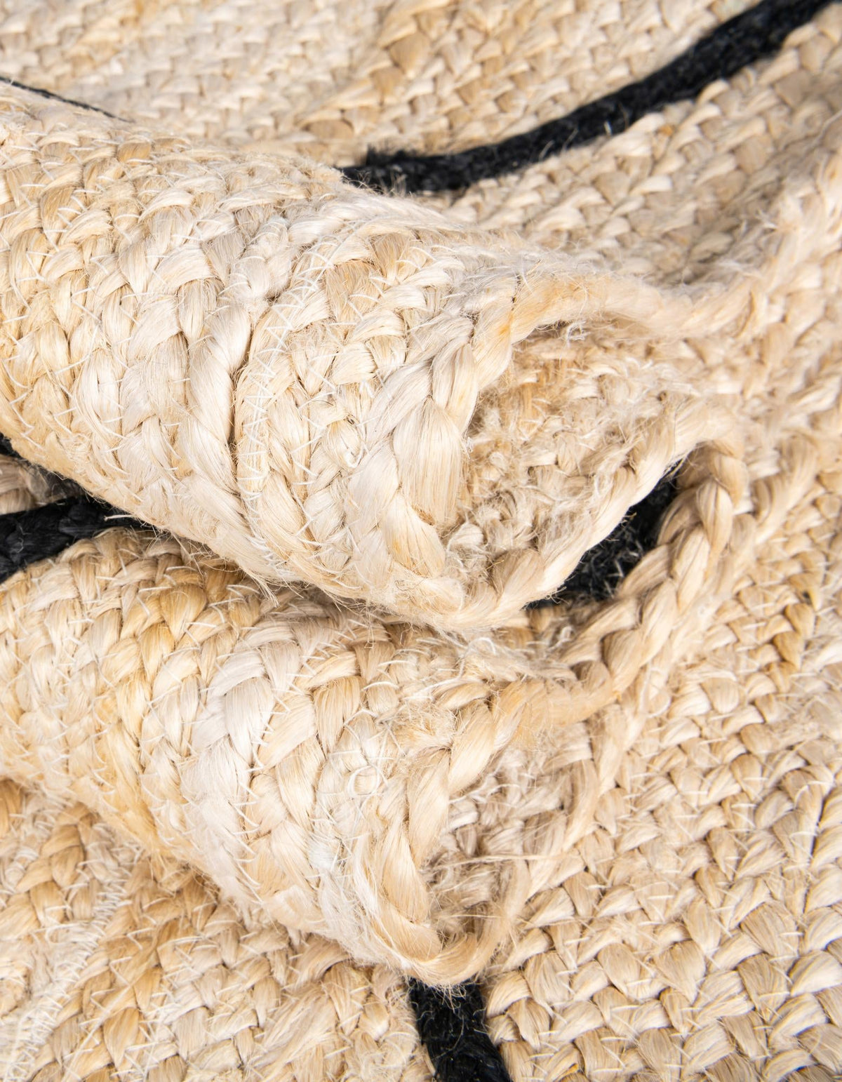 Braided Jute Hand-Braided Runner Rug 100% Natural Fiber
