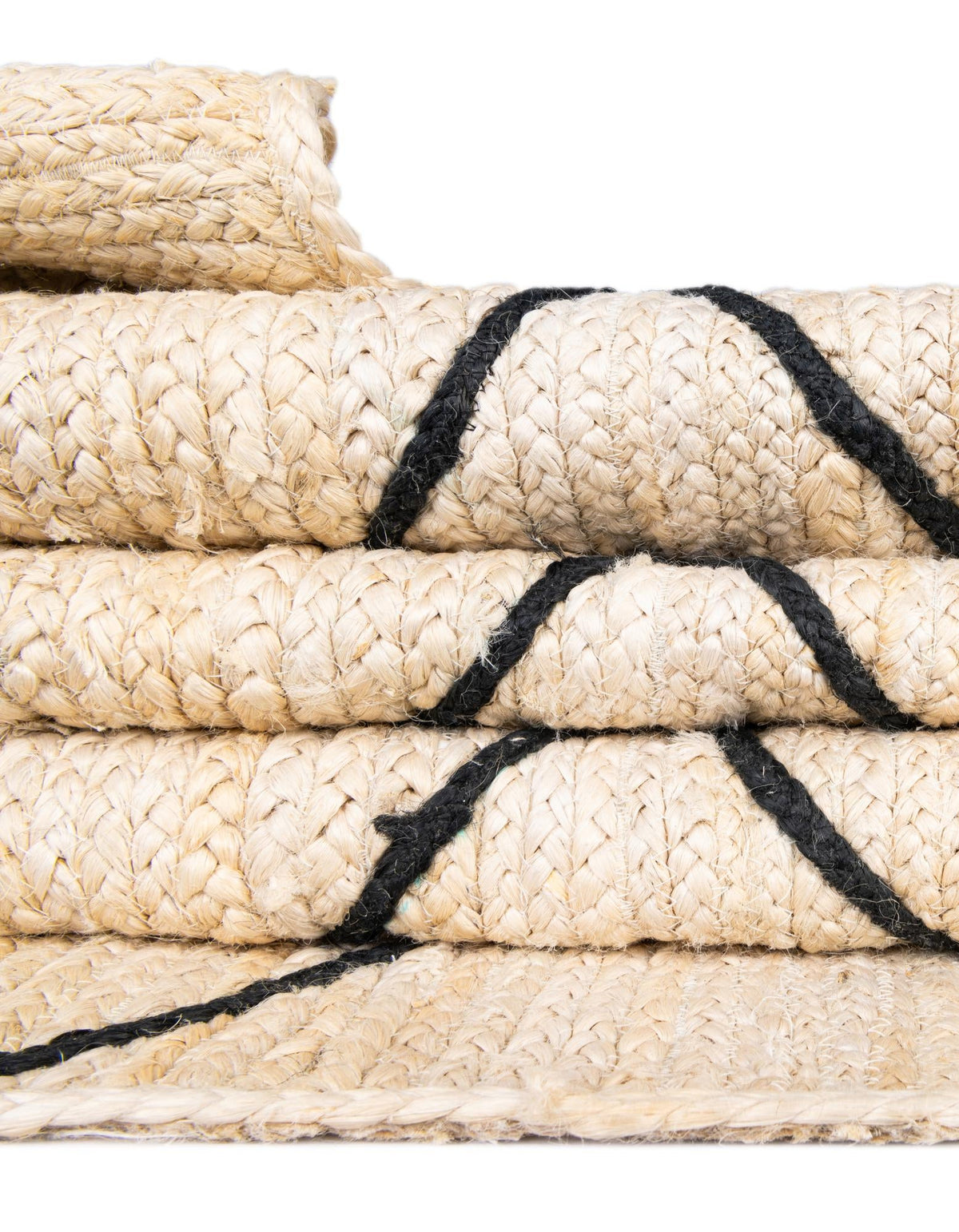 Braided Jute Hand-Braided Runner Rug 100% Natural Fiber