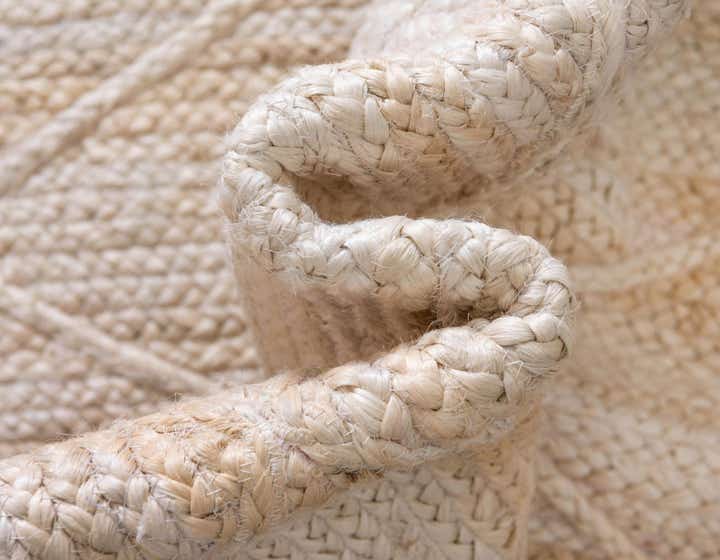 Braided Jute Hand-Braided Area Rug 100% Natural Fiber
