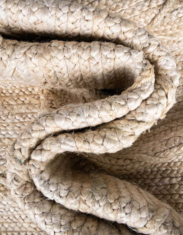 Braided Jute Hand-Braided Area Rug 100% Natural Fiber
