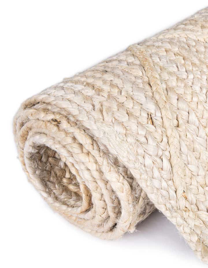 Braided Jute Hand-Braided Area Rug 100% Natural Fiber