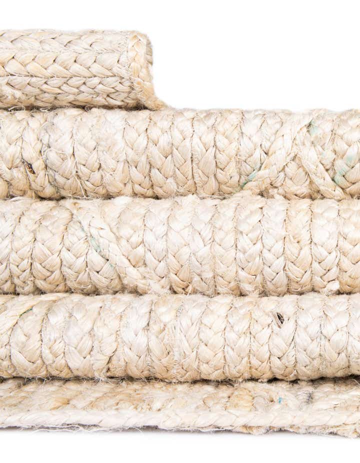 Braided Jute Hand-Braided Area Rug 100% Natural Fiber