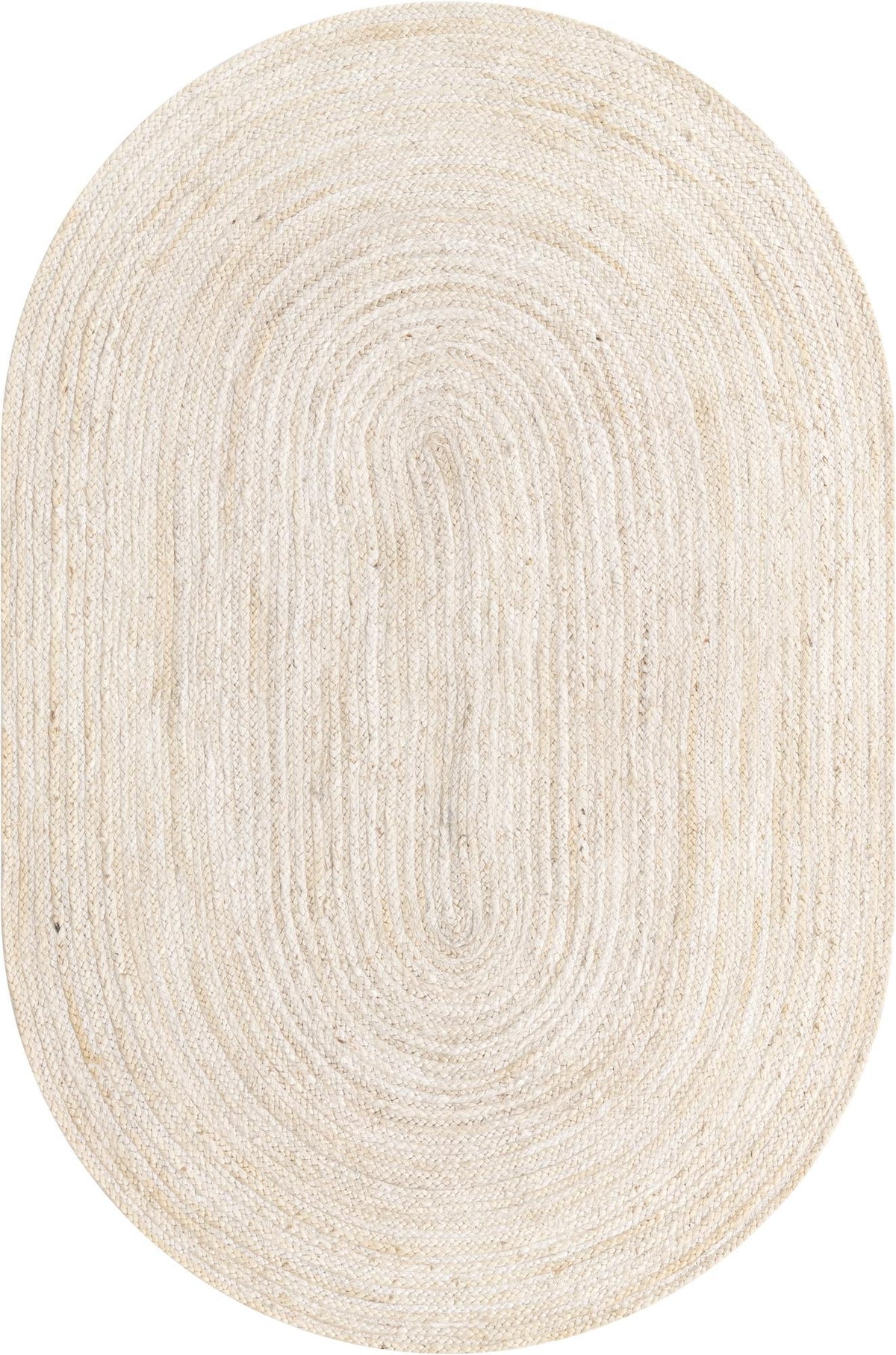 Handmade Braided Jute Oval Rug