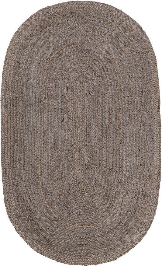 Handmade Braided Jute Oval Rug
