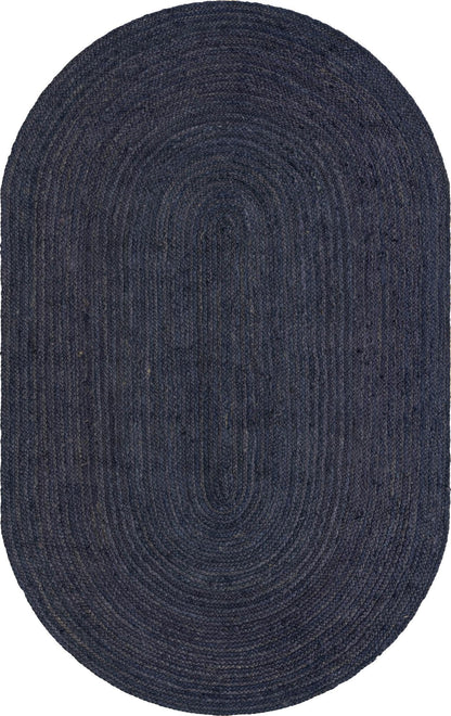 Handmade Braided Jute Oval Rug