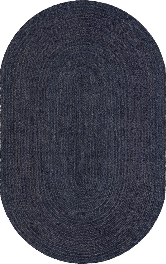 Handmade Braided Jute Oval Rug