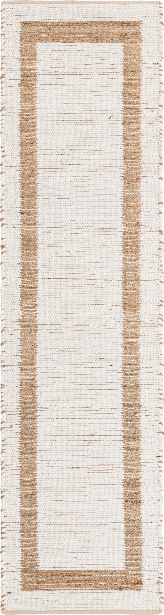 Hand Woven Chindi Jute Runner Rug