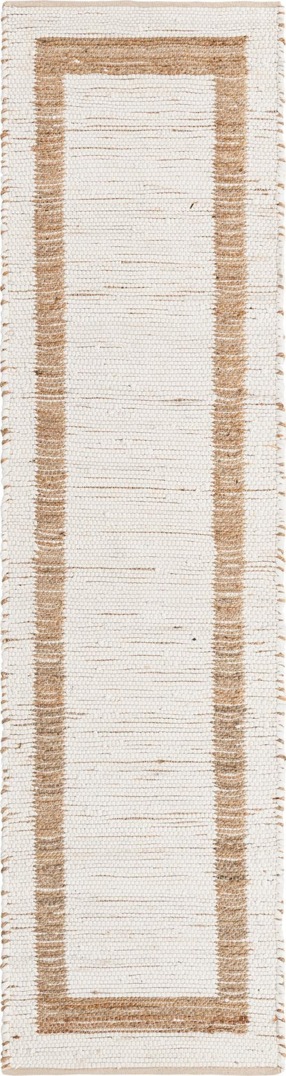 Hand Woven Chindi Jute Runner Rug