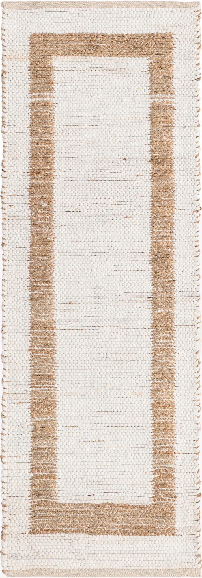 Hand Woven Chindi Jute Runner Rug