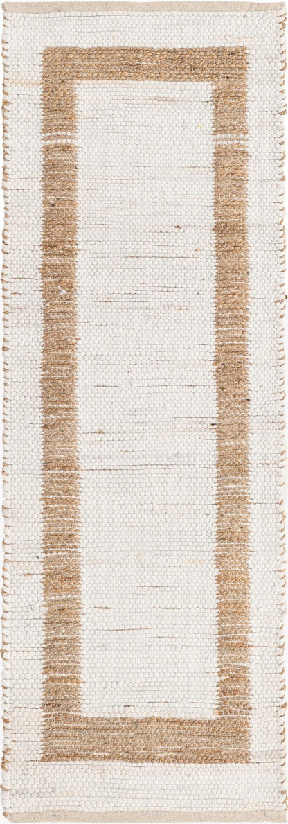 Hand Woven Chindi Jute Runner Rug