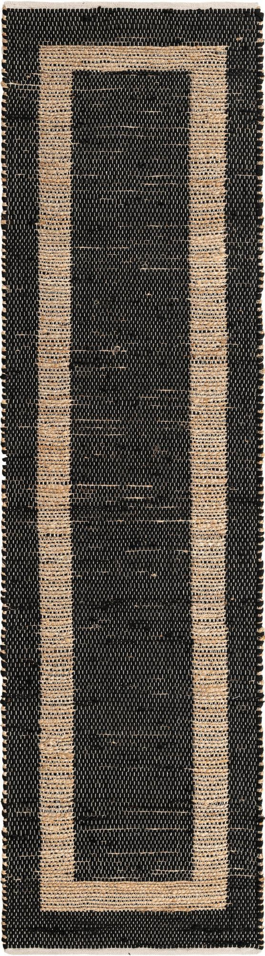 Hand Woven Chindi Jute Runner Rug