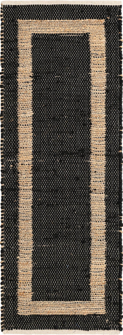 Hand Woven Chindi Jute Runner Rug
