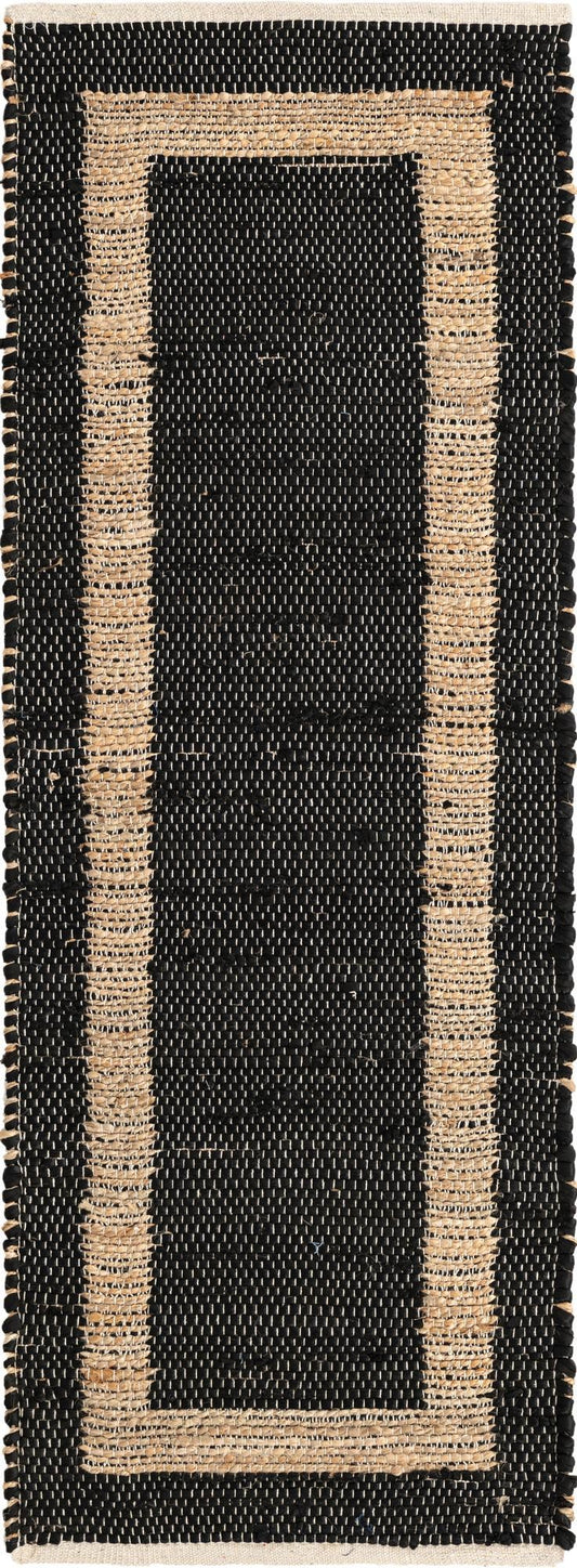 Hand Woven Chindi Jute Runner Rug