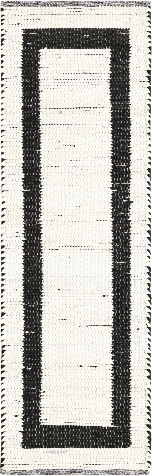 Hand Woven Chindi Jute Runner Rug